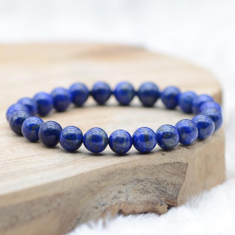 Bracelet "Contrôle" en Lapis Lazuli - lespierresdubienetre