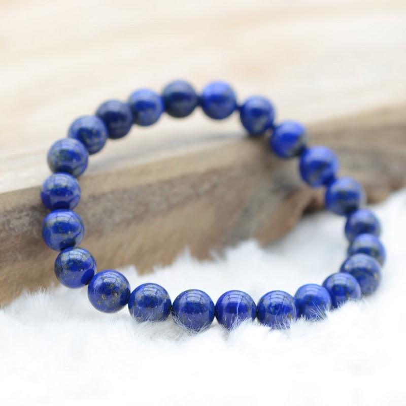 Bracelet "Contrôle" en Lapis Lazuli - lespierresdubienetre