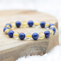 Bracelet "Chance" Mix en Lapis Lazuli & Citrine