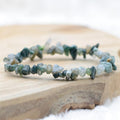 Bracelet "Courage" en Agate Mousse Chip
