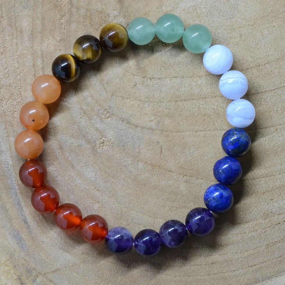 Bracelet "Energie des 7 Chakras" - lespierresdubienetre