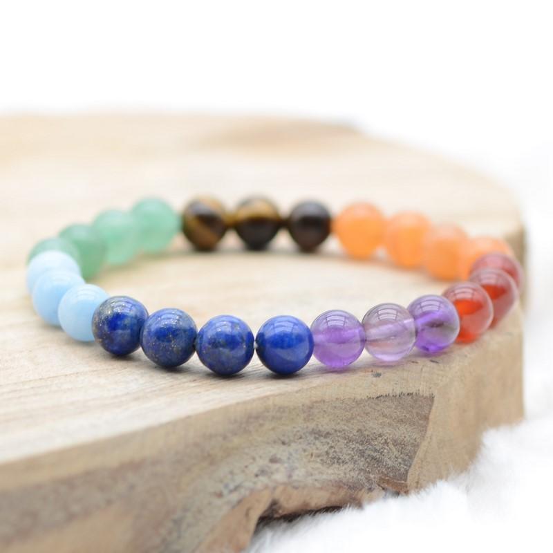 Bracelet "Energie des 7 Chakras" - lespierresdubienetre