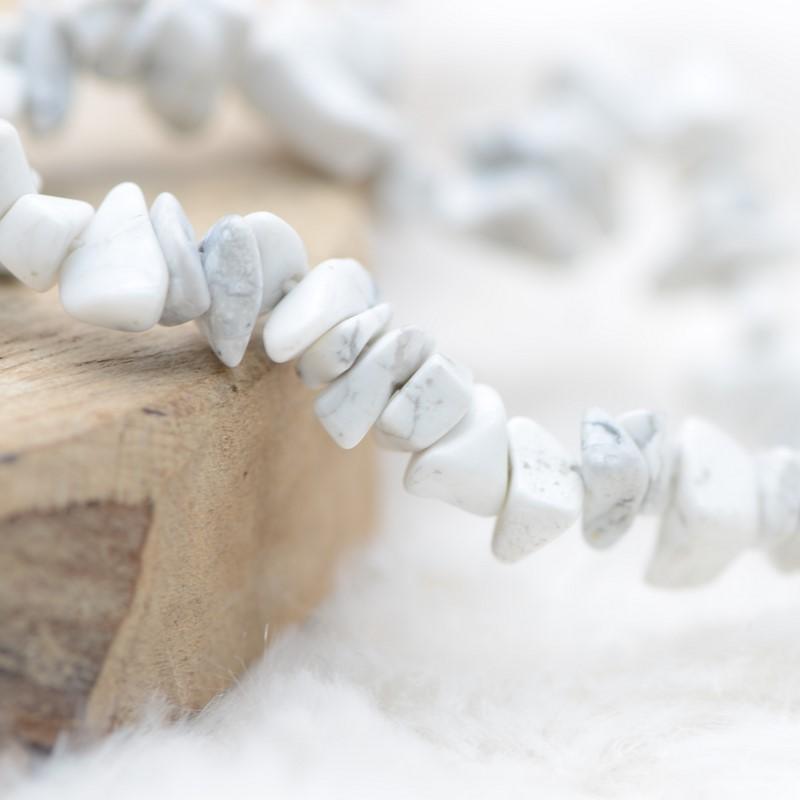 Bracelet "Patience" en Howlite Chip - lespierresdubienetre