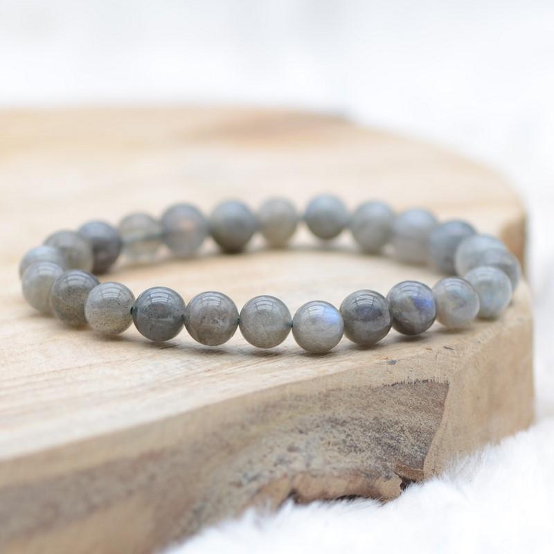 Bracelet "Protection" en Labradorite - lespierresdubienetre