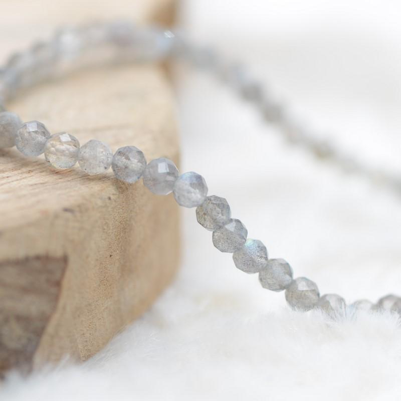 Bracelet "Protection" en Labradorite à facettes - lespierresdubienetre