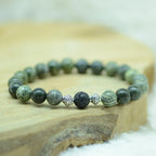 Bracelet "Réparation et Reconstruction" en Jaspe Zèbre et Pierre de Lave - lespierresdubienetre