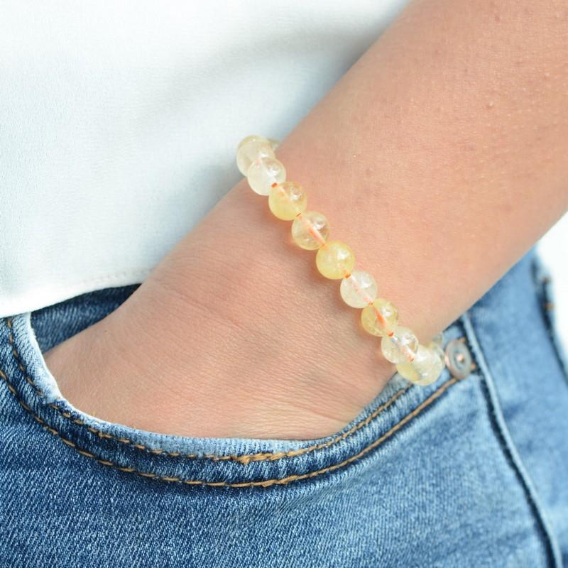 Bracelet "Réussite" en Citrine - lespierresdubienetre