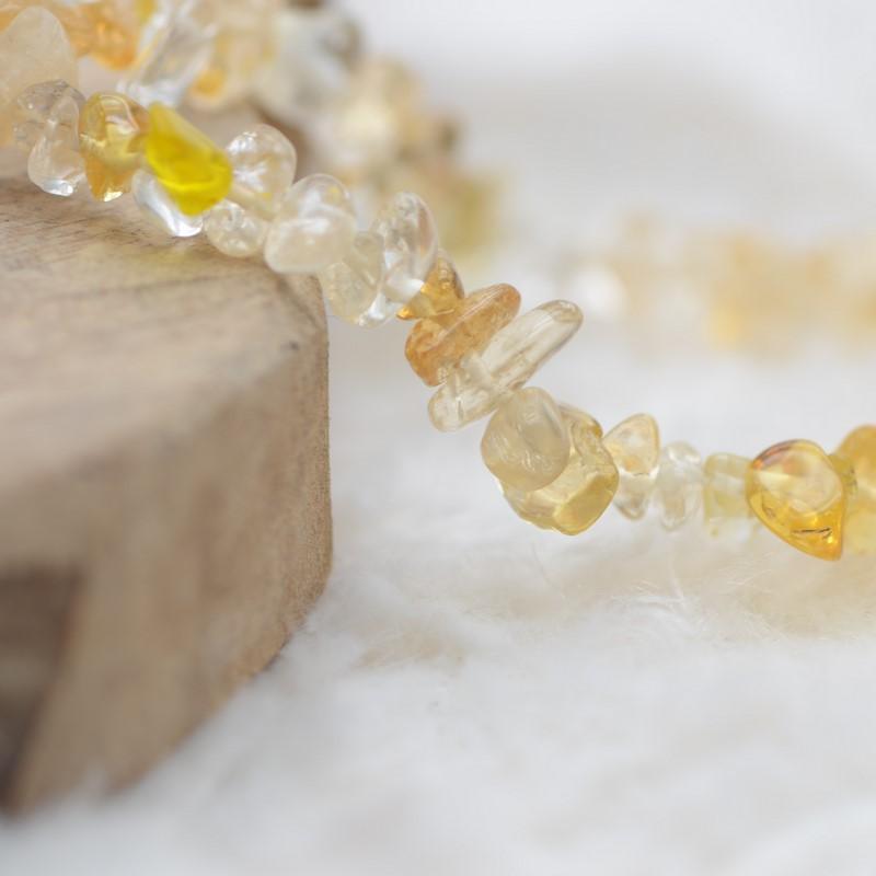 Bracelet "Réussite" en Citrine Chip - lespierresdubienetre