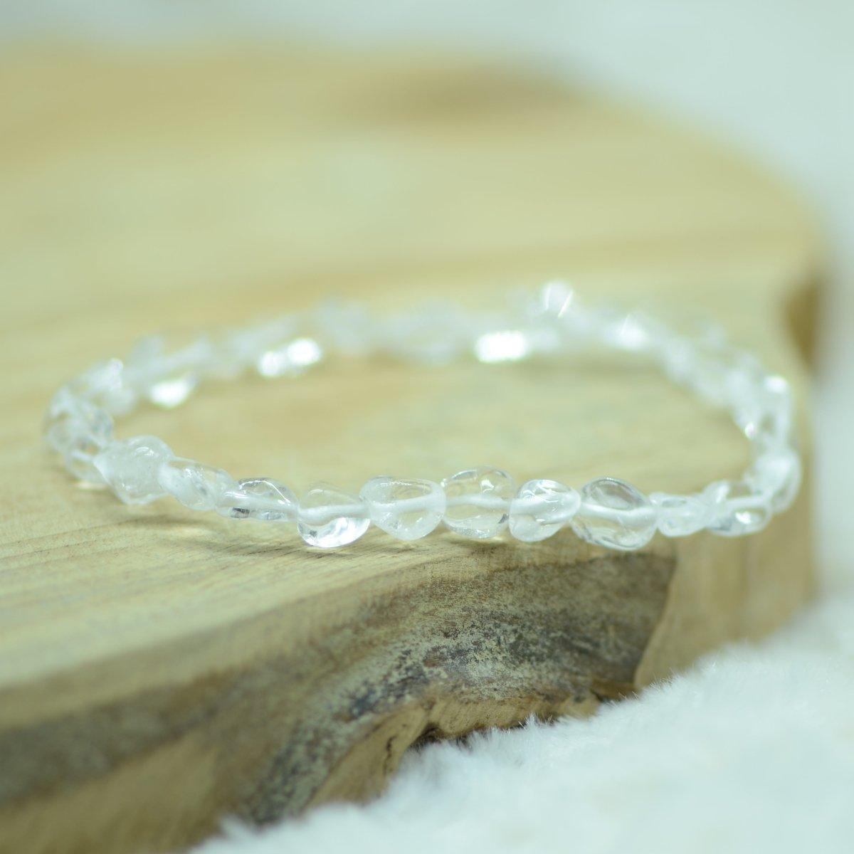 Bracelet roulé "Amplificateur" en Quartz (Cristal de Roche) - lespierresdubienetre