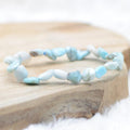 Bracelet roulé "Harmonie" en Larimar