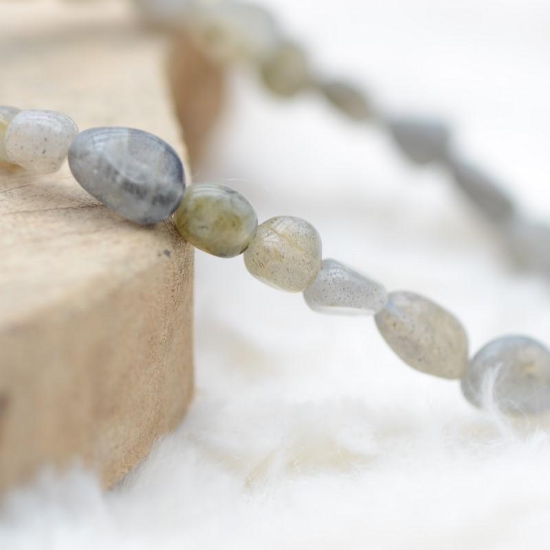 Bracelet roulé "Protection" en Labradorite - lespierresdubienetre