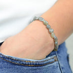 Bracelet roulé "Protection" en Labradorite - lespierresdubienetre