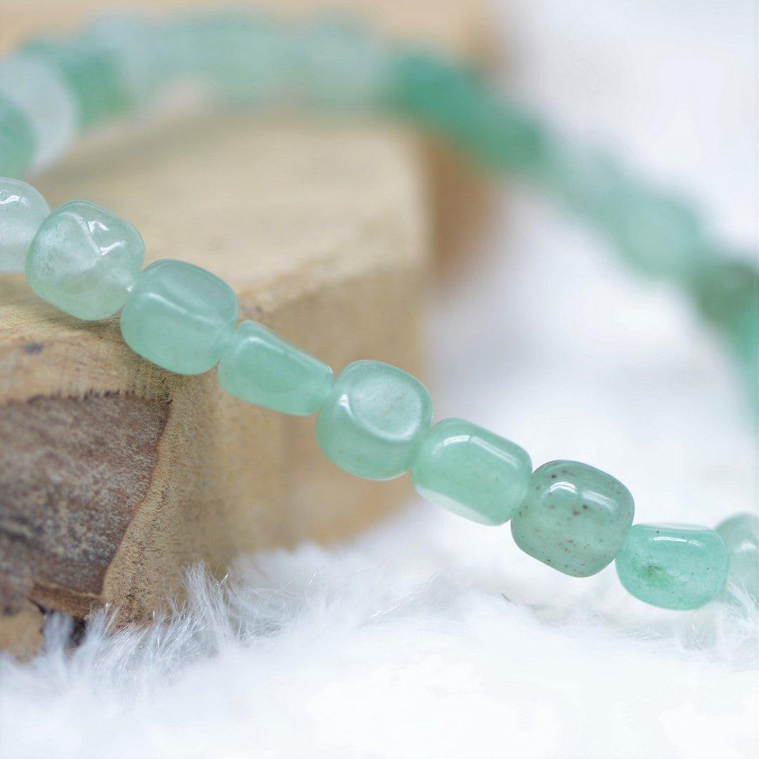 Bracelet roulé "Tranquillité" en Aventurine - lespierresdubienetre