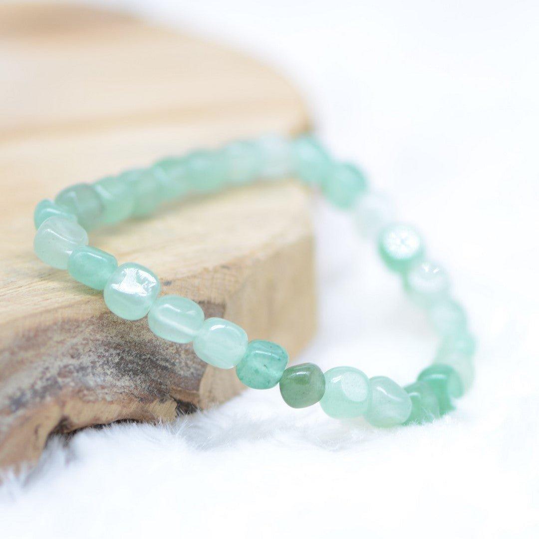 Bracelet roulé "Tranquillité" en Aventurine - lespierresdubienetre