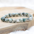 Bracelet roulé "Vibration" en Agate Arbre