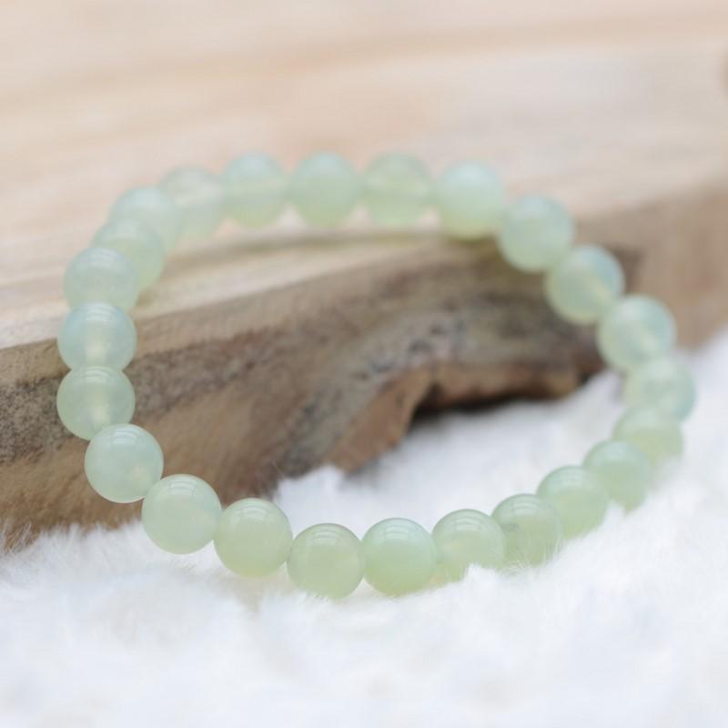 Bracelet "Sérénité" en Jade - lespierresdubienetre