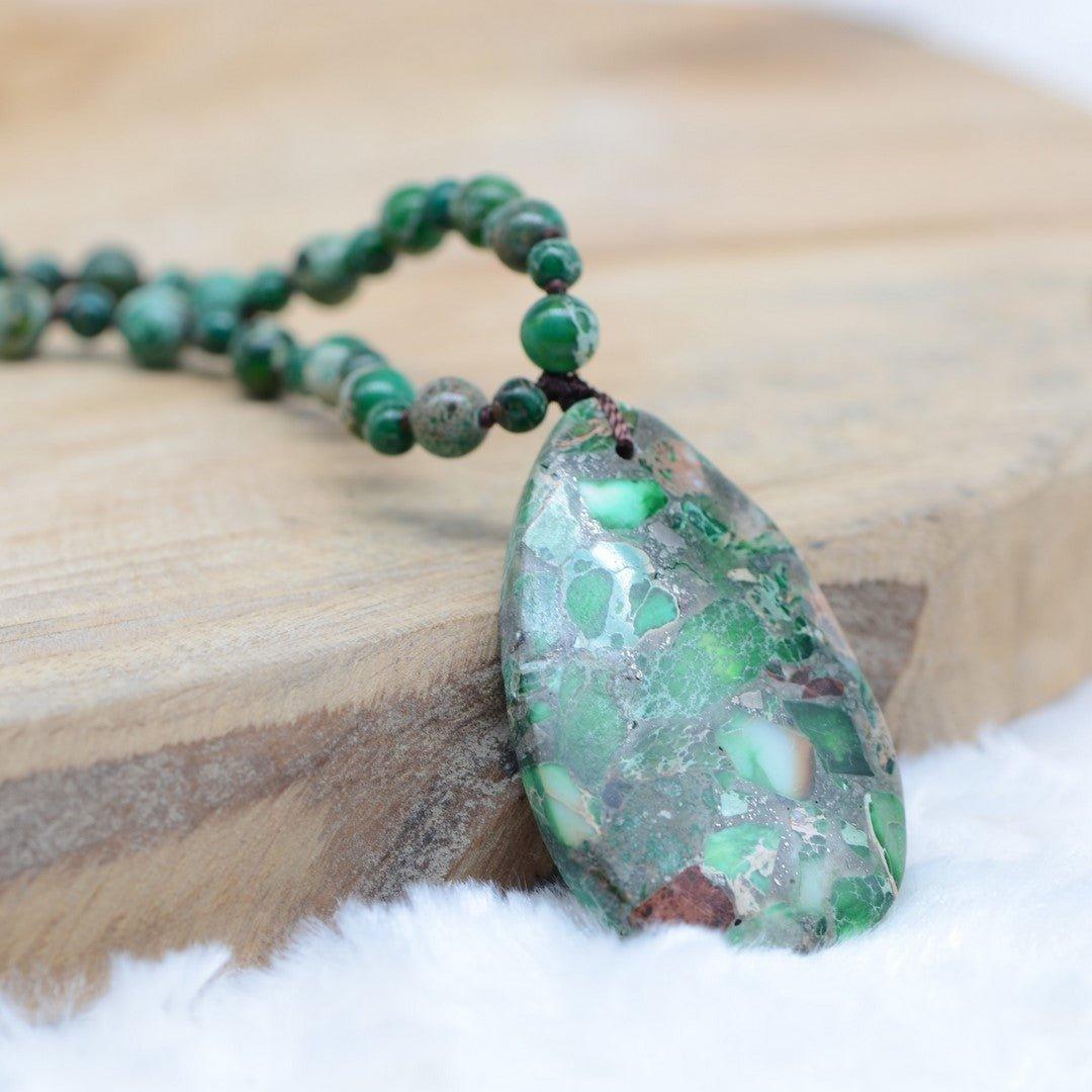 Collier Boho "Esprit de Nature" - lespierresdubienetre