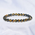 [EXCEPTIONNEL] Bracelet "Positif" en Cristal de Roche Rutil & Hématite AAA