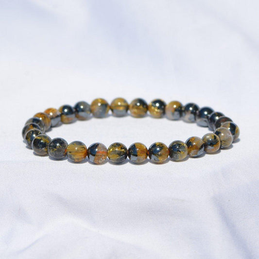 [EXCEPTIONNEL] Bracelet "Positif" en Cristal de Roche Rutil & Hématite AAA - lespierresdubienetre