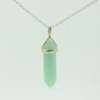 Pendentif "Apaisement" en Amazonite du Brésil Pointe - lespierresdubienetre