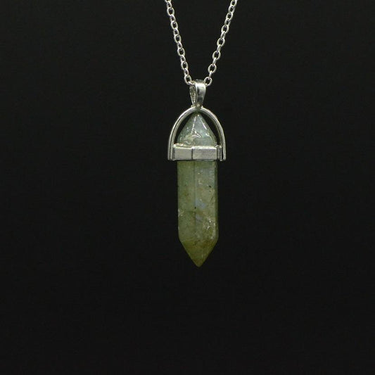 Pendentif "Protection" en Labradorite Pointe - lespierresdubienetre