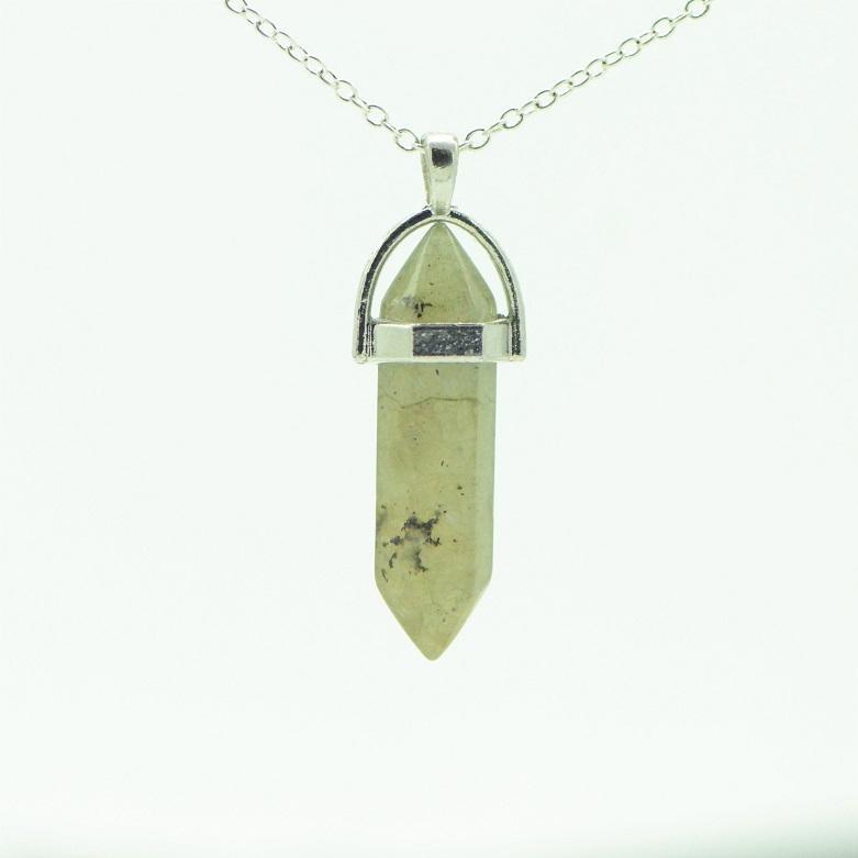 Pendentif "Protection" en Labradorite Pointe - lespierresdubienetre