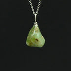 Pendentif "Réconfort" Roulé en Chrysoprase - lespierresdubienetre