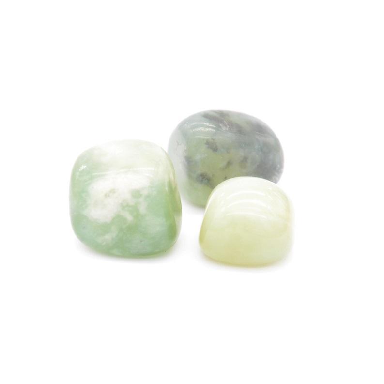 Pierre roulée "Sérénité" en Jade de Chine (Lot de 25g) - lespierresdubienetre