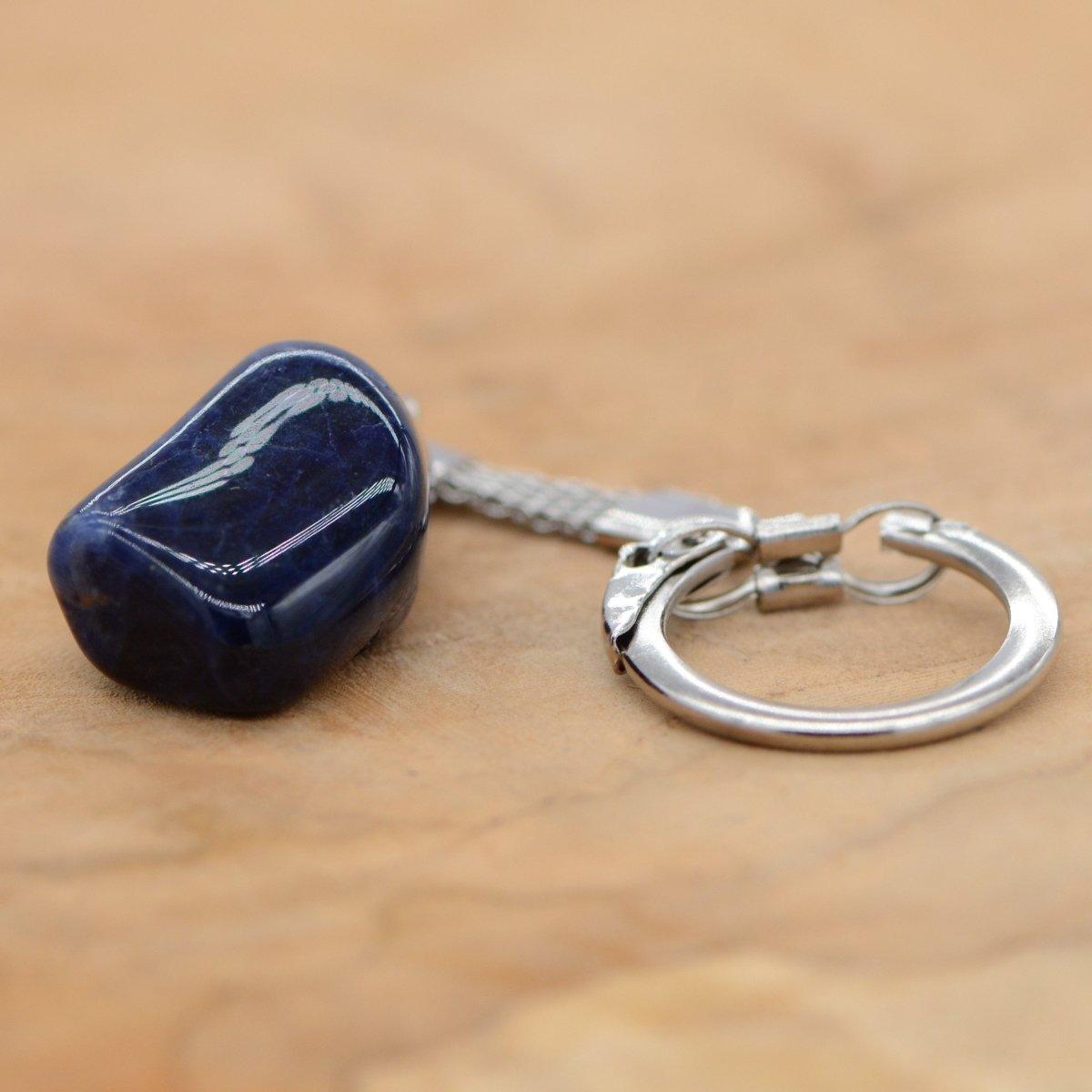 Porte-clés "Maitrise" en Sodalite - lespierresdubienetre